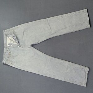 Levi's Jeans Men's 36x34  Fits 32x30 Gray 501XX Straight Leg Button Fly Denim